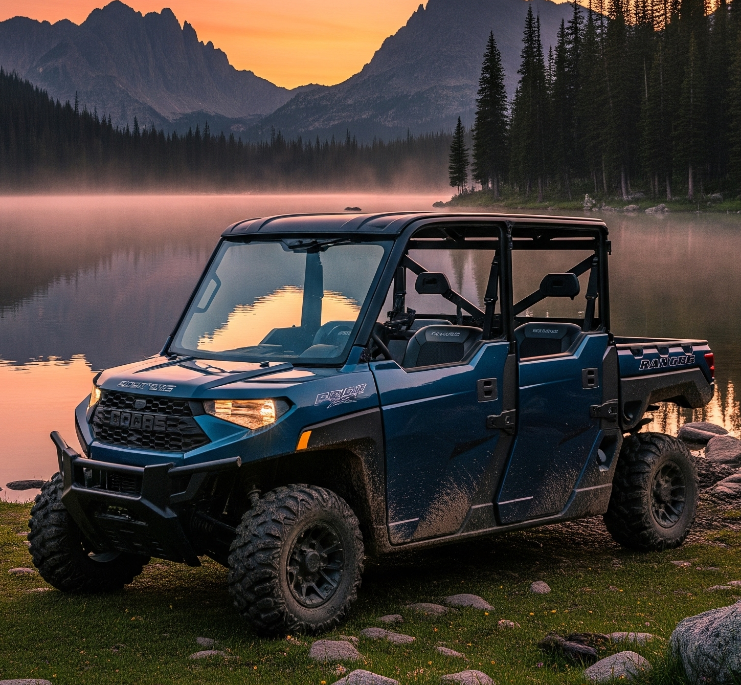 Side-by-side utility vehicle for trail exploration